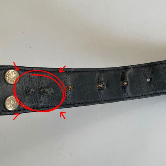 Gianni Versace Black Leather Medusa Medallions Belt Gold Hardware Men's 100/40 - Picture 14 of 14